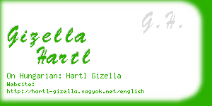 gizella hartl business card